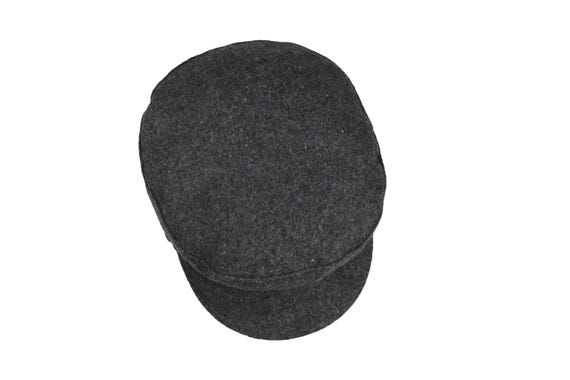 Dark Gray Man Wool Fiddler Sailor Hat, Man Sailor Captain  display picture 1