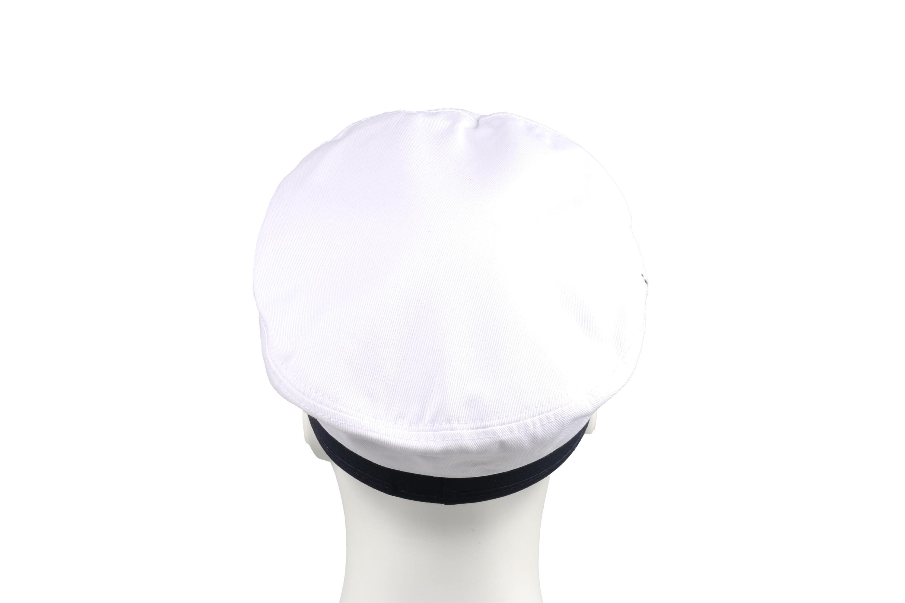 4sold Berretto Da Baseball Marinaio - Cotone 100% Con Ricamo 'Primo Compagno' - Colore Marrone E Bianco - Regolabile