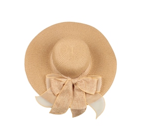 Vintage 1980s Synthetic Straw Large Ostrich Feather Wide Brim Fedora Floppy Hat Vintage | Accessories | Vintage 98s Synthetic Straw Large  main image 2