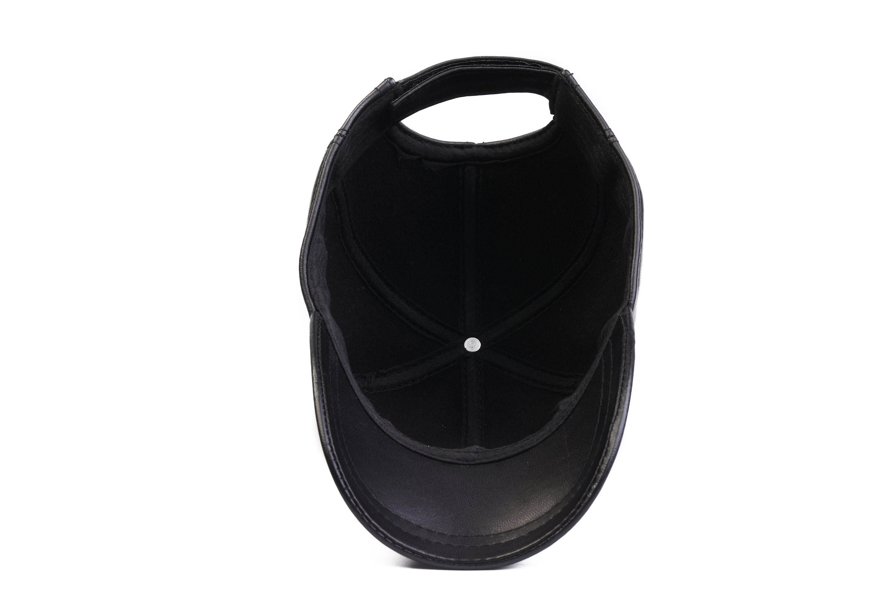 Cappello Da Baseball In Vera Pelle Di Mucca Nera, Uomo, Berretto Invernale Snapback, Regolabile, UV Protection