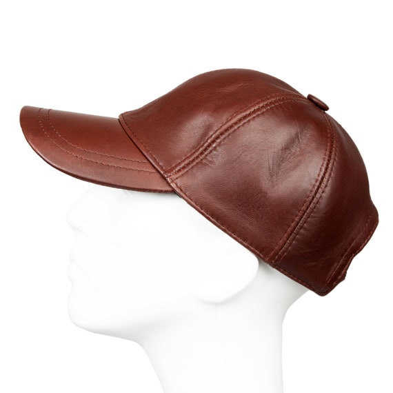 Casquette de baseball en cuir noir, chapeau en cuir Hatsquare, casquette de  baseball en cuir homme réglable, casquette en cuir pour femme, casquette de  sport, chapeau de papa -  France