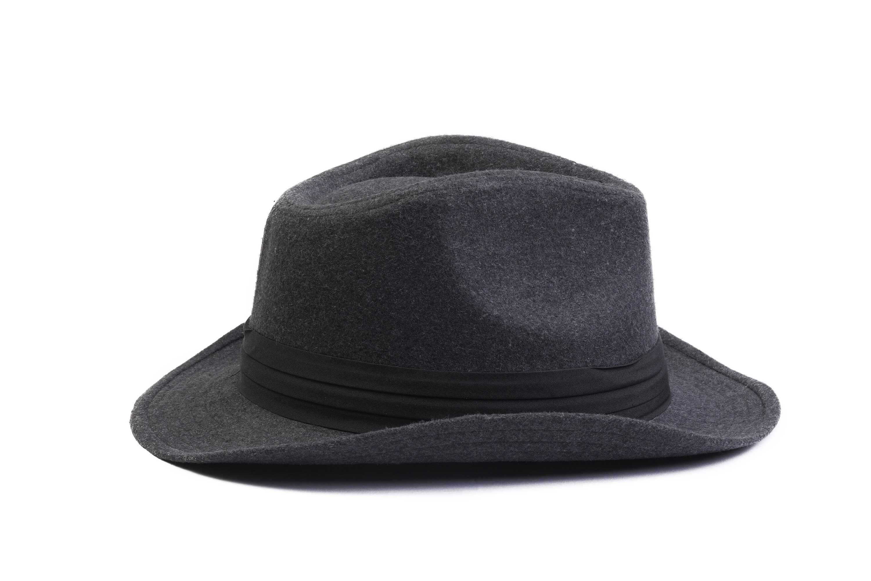 Dark Gray Cowboy Hat Faux Felt Cowboy 