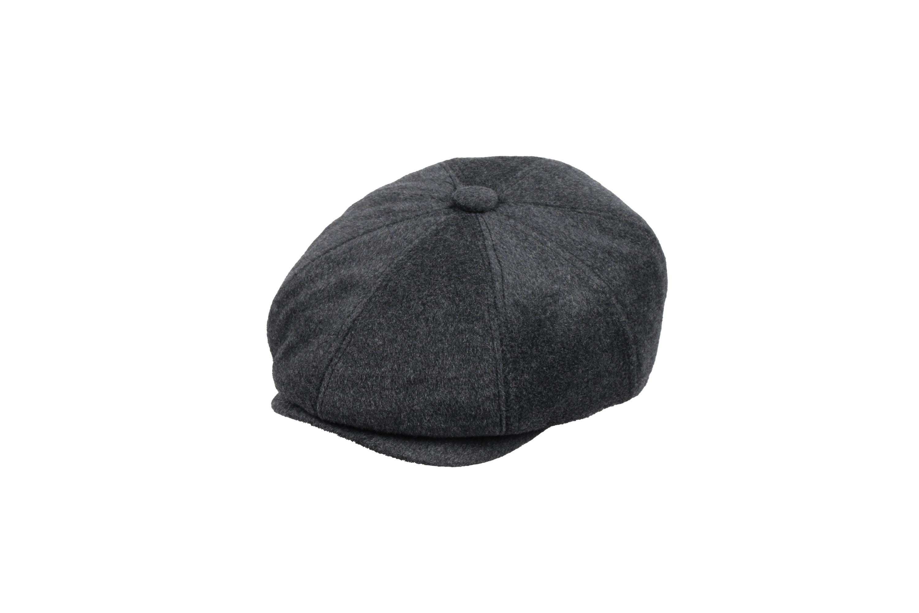 Rare Louis Vuitton Shearling Baker Boy Newsboy Cap Black Wool Hat New Condition Mens Tweed Newsboy Cap Baker Boy Flat Grandad Hat 8 Panel  main image 3