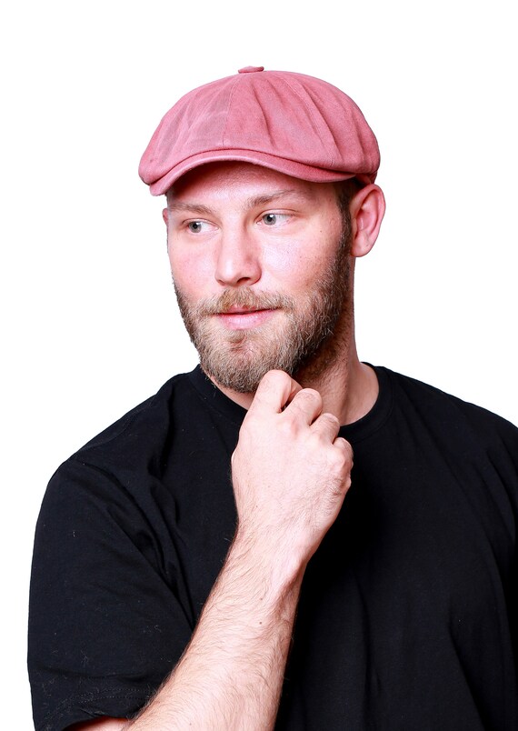 SALE Brick Red Cotton Pygment Dyed Summer 8 Panels Cap Peaky Blinders Hat Baker Boy Hat Irish Flat Cap Ivy League Hat BLACK FRIDAY Etsy Ireland