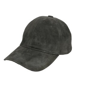 Deep Forest Green Suede Leather Baseball Cap, Hatsquare Leather Baseball Hat, Adjustable Man Leather Cap, Woman Baseball Cap, Sports Cap