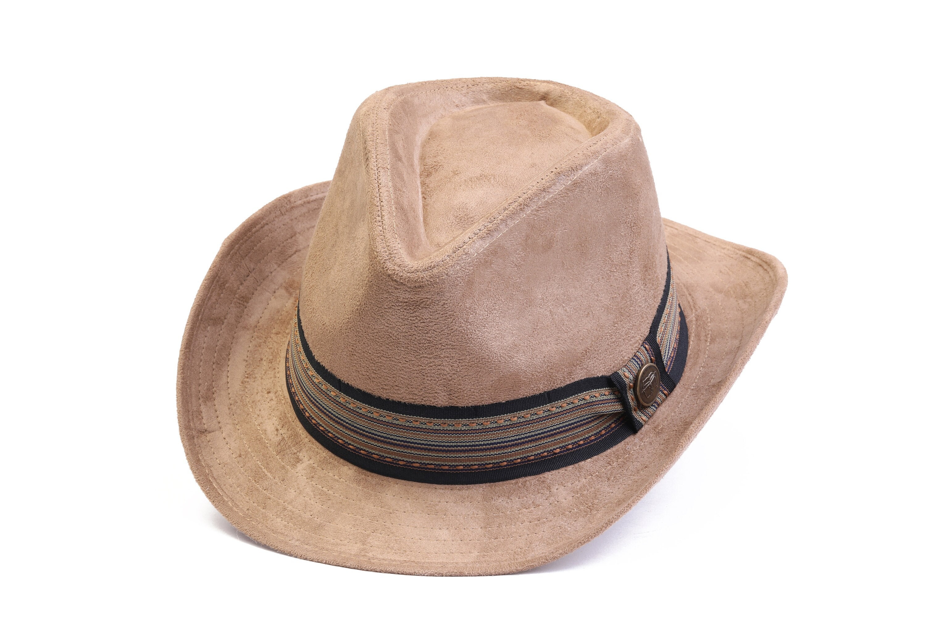 Camel Cowboy Hat Winter Men Hat Fedora Hats Western Style - Etsy