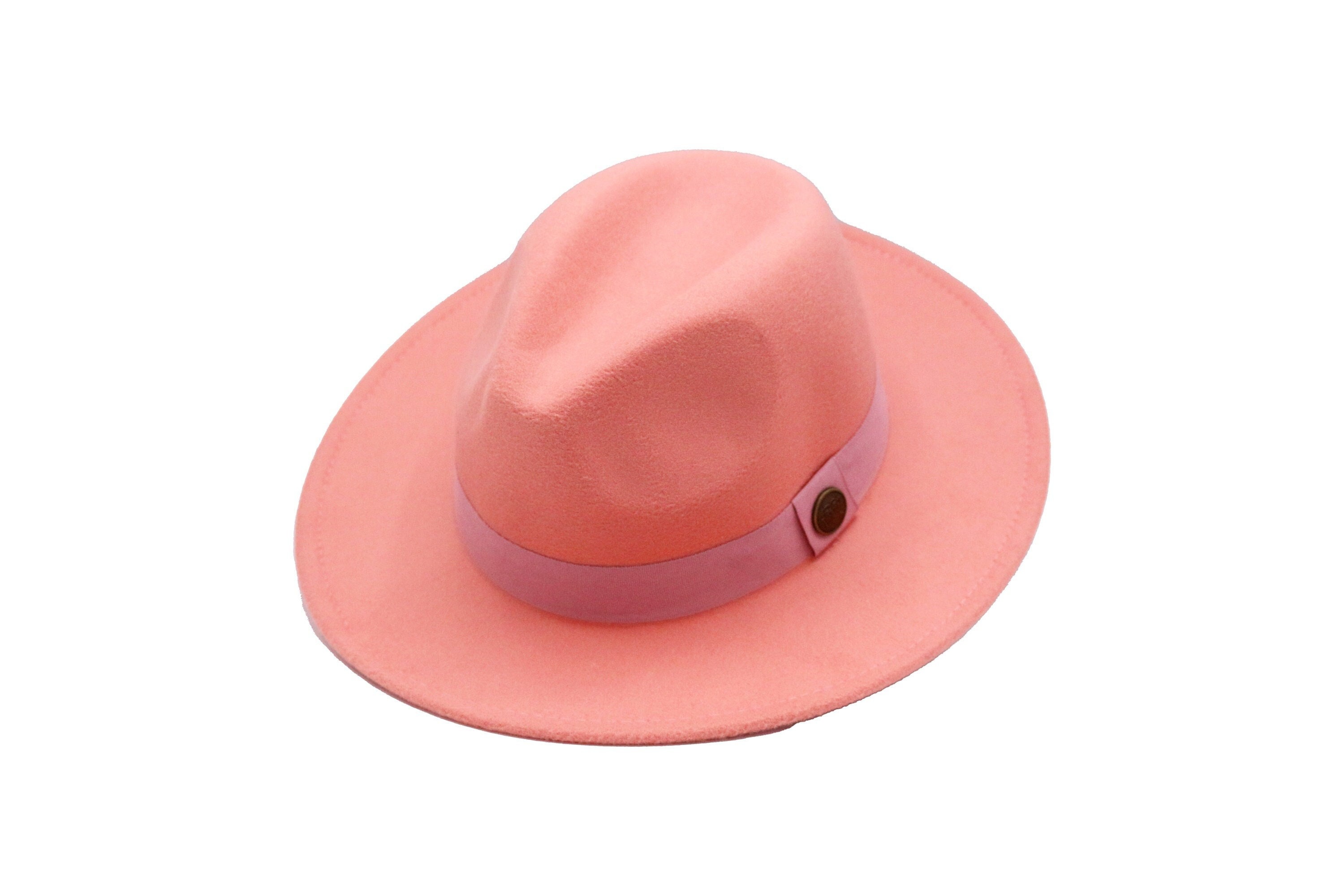 Coral Fedora - Etsy display picture 1