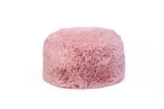 PINK Faux Fur Hat  Russian Style Cossack  Ladies Winter PINK 2 