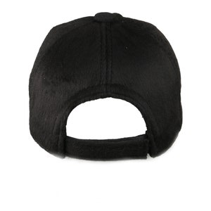 Black Wool Blend Baseball Hat, Hatsquare Baseball Cap, Winter Hat, Warm Hat, Men Baseball Cap, Christmas Gift, Sport Cap, Valentines Gift zdjęcie 3