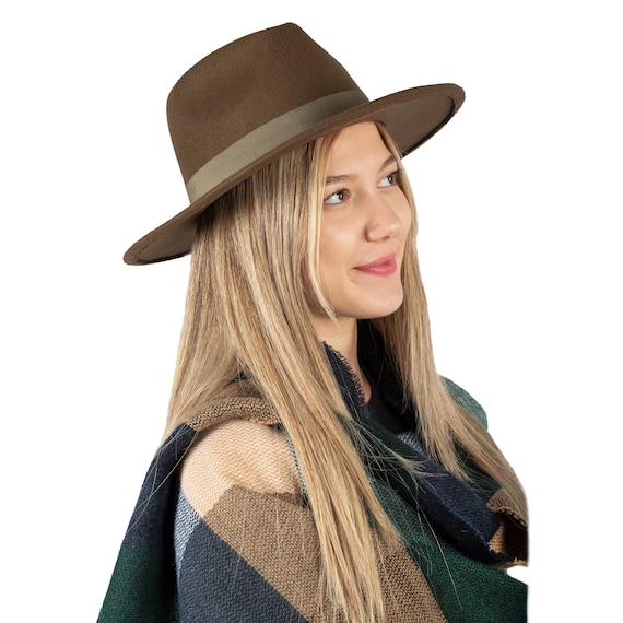 Khaki outlet fedora hat