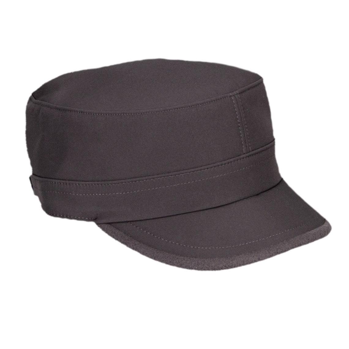 Dark Gray Water Resistant Military Cap, Vegan Army Style Hat, Hatsquare ...