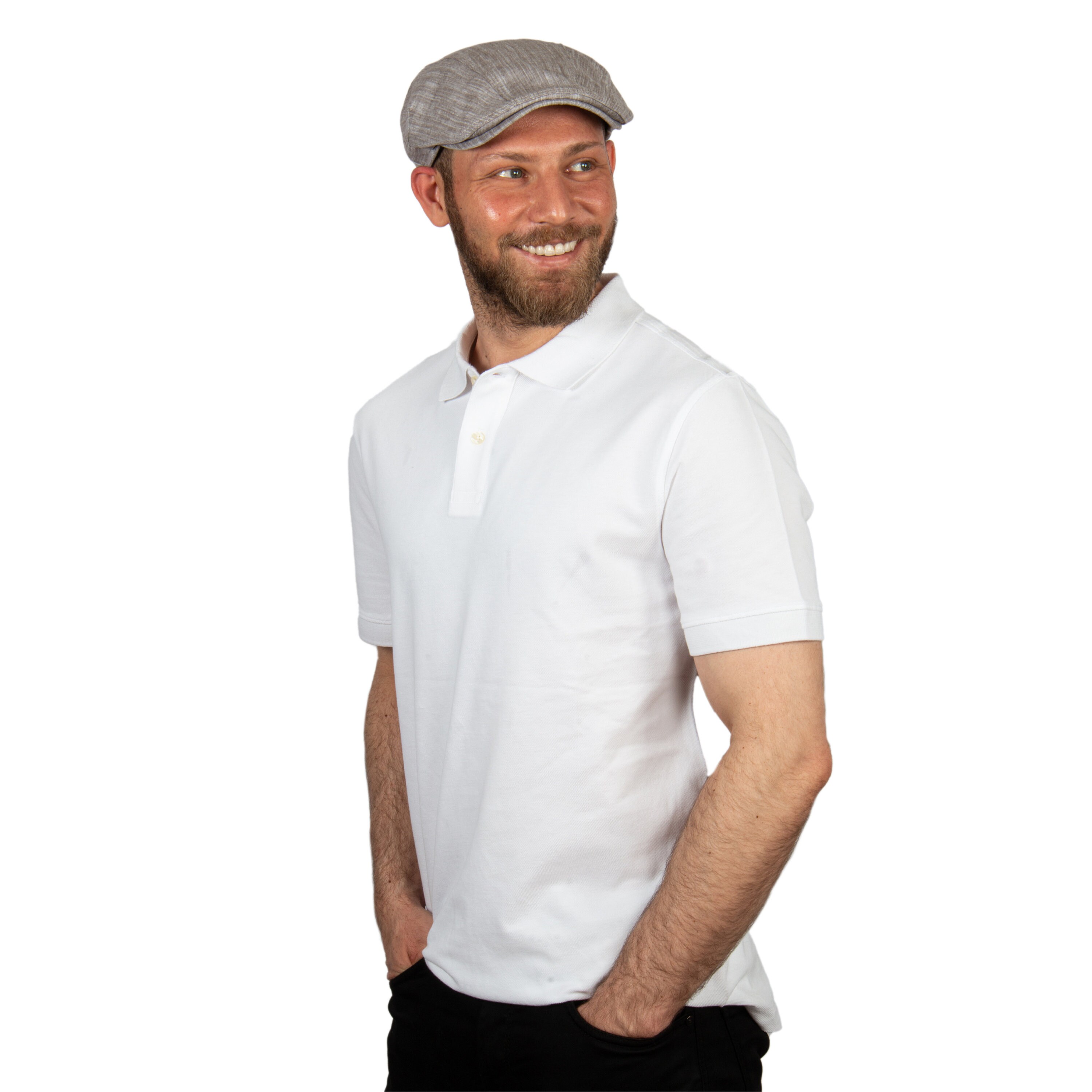 Smart Range Victorian Peaky Blinders Dark Brown Real Leather Newsboy Cap - One Size