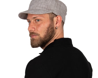Boné militar de algodão de verão, chapéu estilo exército leve, boné Hatsquare Castro, boné de cadete masculino, boné de caça com alça, chapéu ajustável de mola,