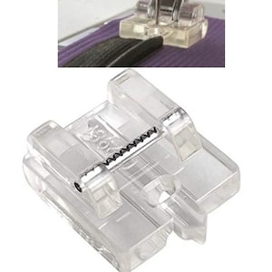 Invisible Zipper Clear Foot PFAFF #93-042980-91,820474096 Snap on Foot