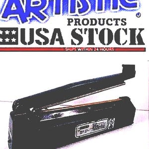 LA1008C ポリバッグインパルスシーラー（カッター付き）、8インチ、最大6ミル厚のシーリング