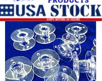 25 Stück Nähmaschinen Spulen Transparent - Für Brother Singer Elna