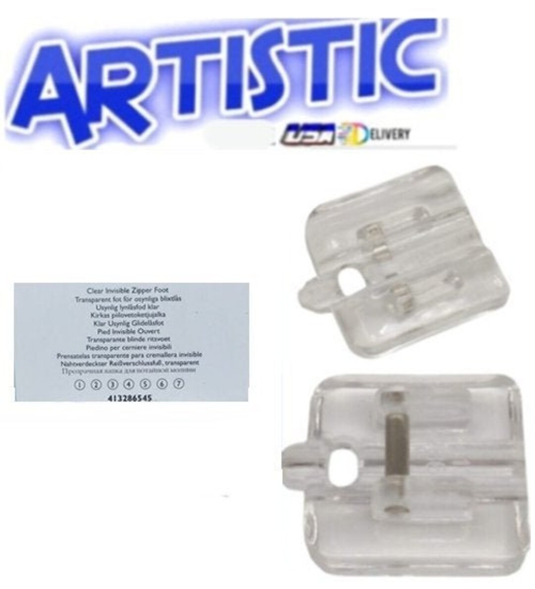 Viking Husqvarna Clear Invisible Zipper Foot for Viking 413286545 Etsy