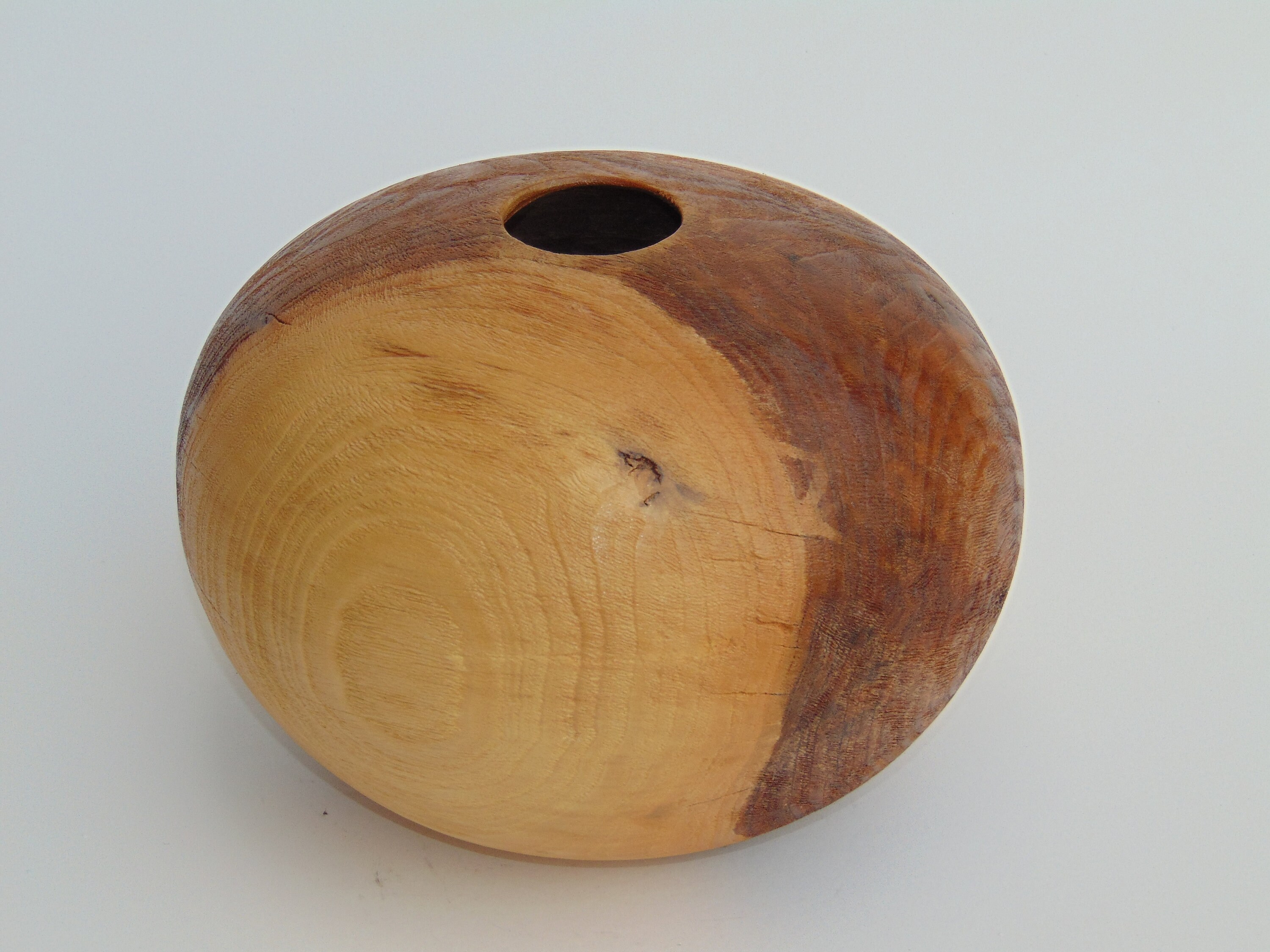 Hand Turned Walnut Wood Vase/Art Object By Local Turner