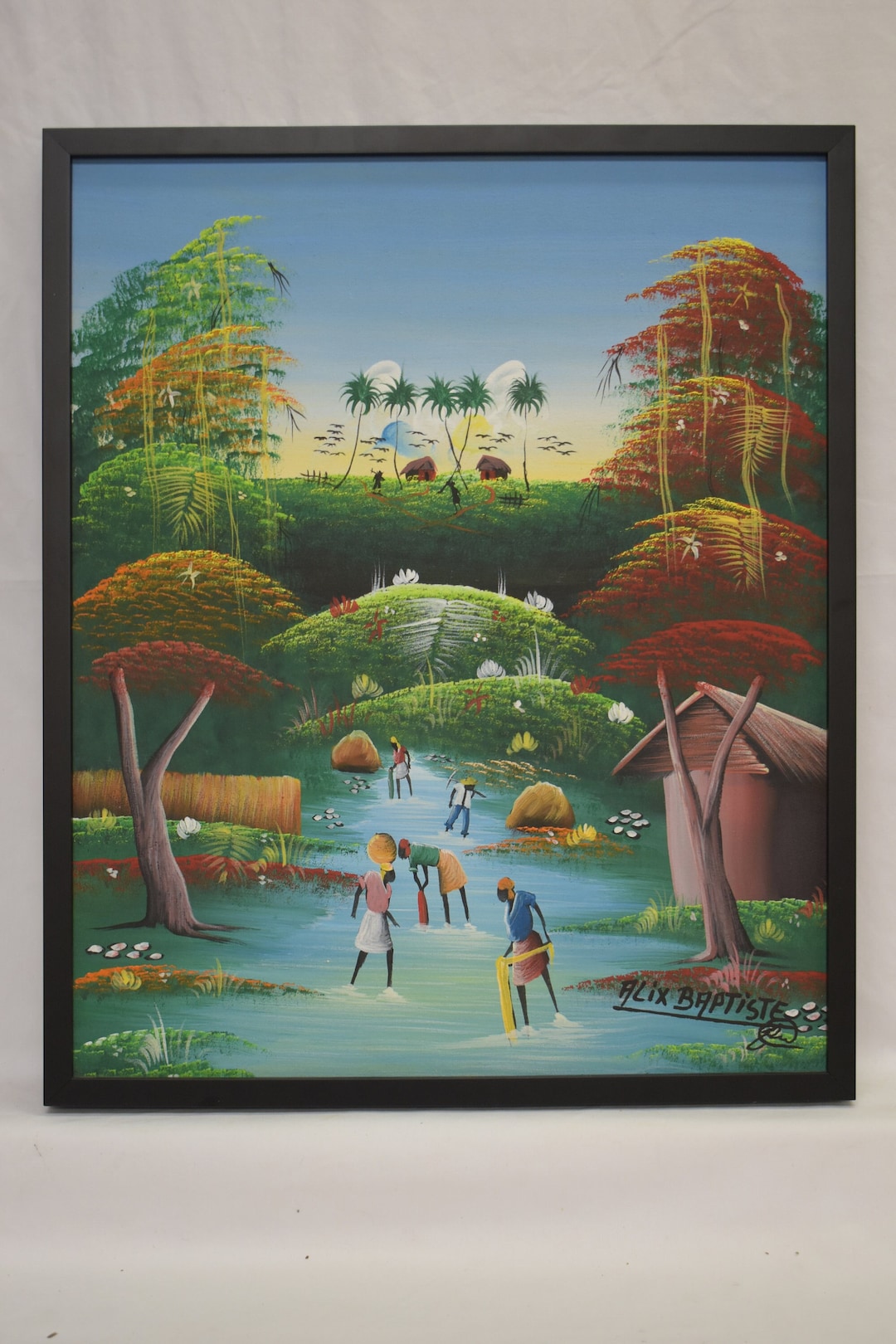 Untitled Acrylic on Canvas Painting by Alix Baptiste Etsy