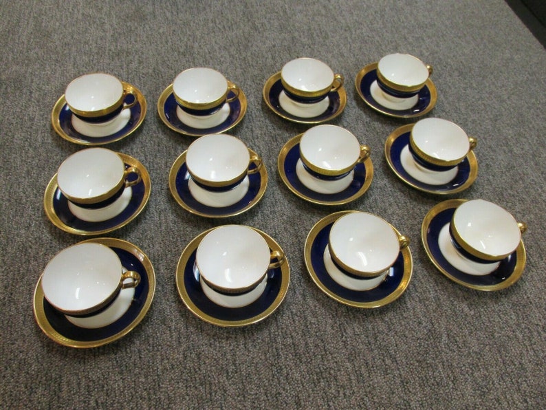 12 Piece Minton China Tea Cup and Saucer Set Pattern G6262 Etsy