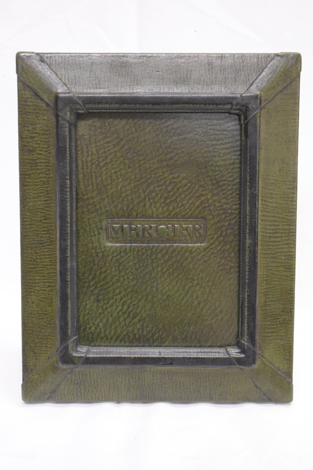 Green and Black Leather Frame for 5 X 7 by House of Mercier Etsy