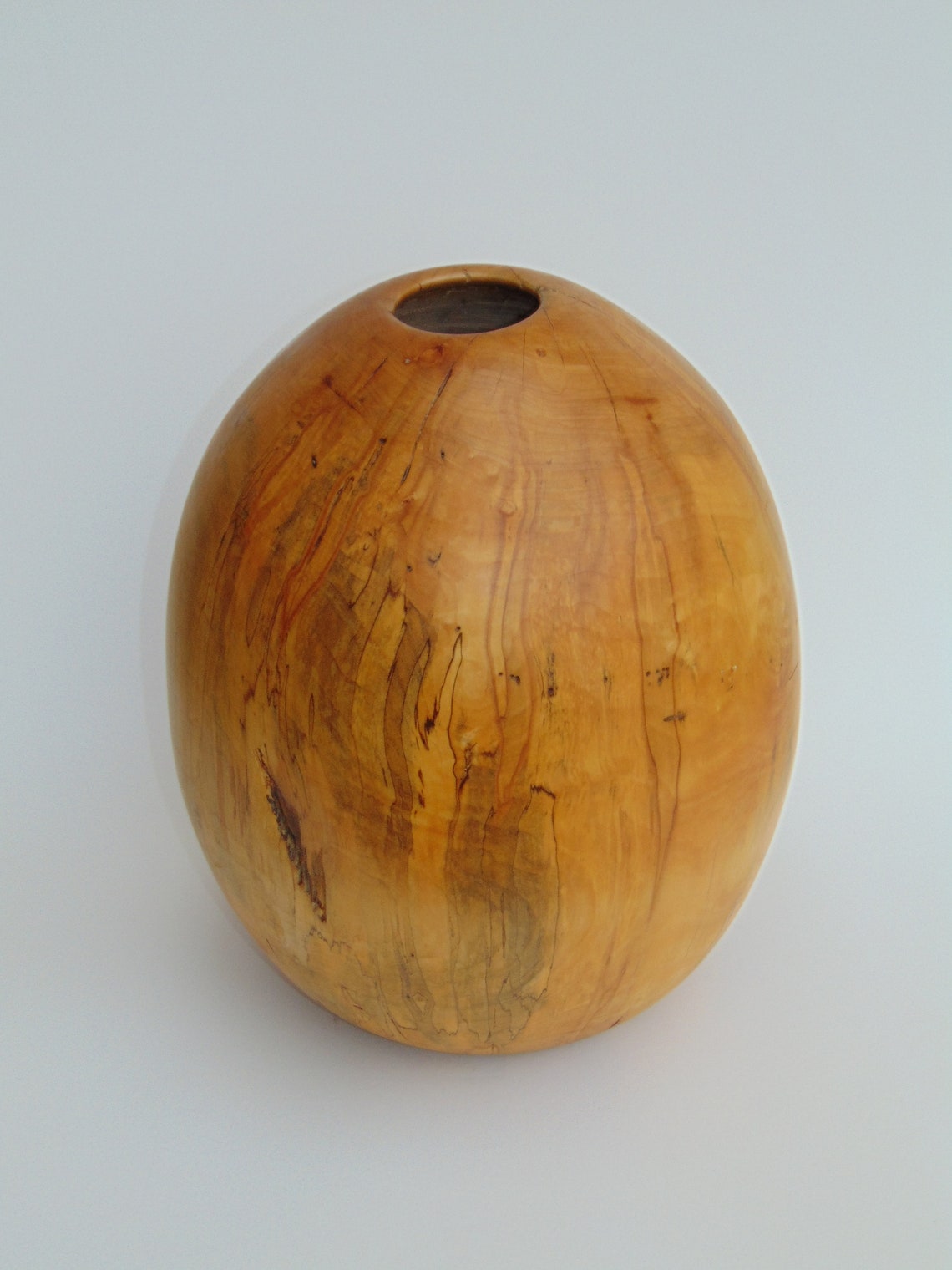 Unique Hand Turned Maple Wood Vase by Local Artisan Etsy
