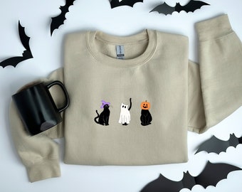 Halloween Black Cat Sweatshirt