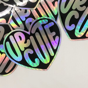 UR Cute Holographic Sticker, Vinyl Sticker, Waterproof image 4