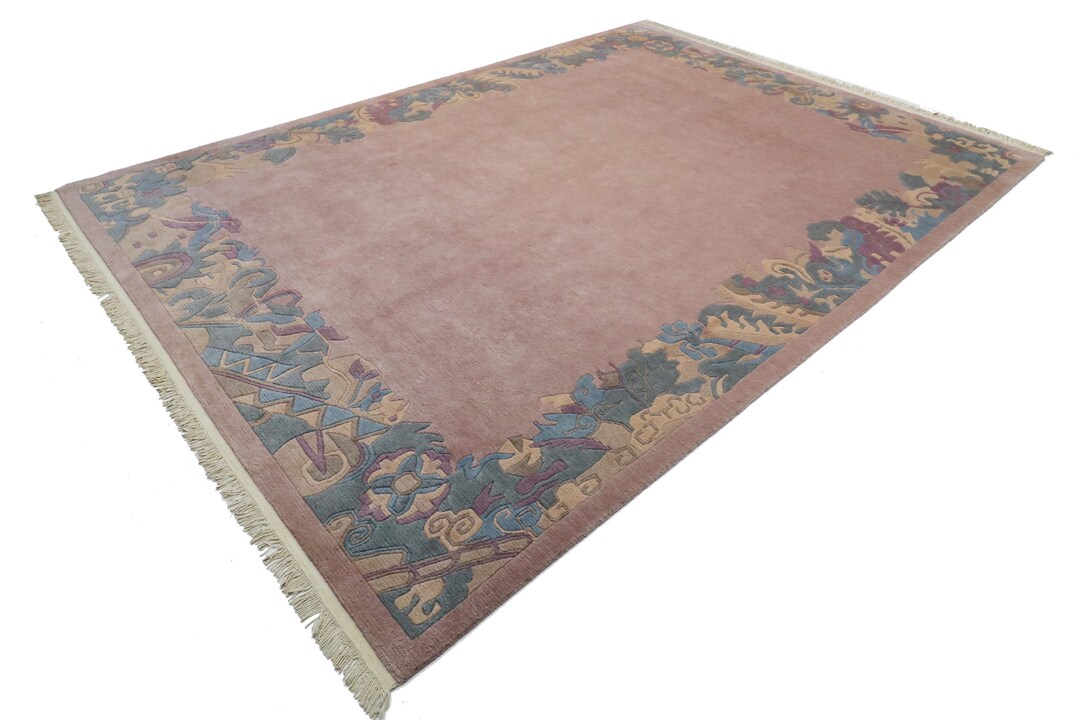 Nopal Rug Hand-knotted Nepal Rug Made of Himalayan Wool | Boho Home Decor ...