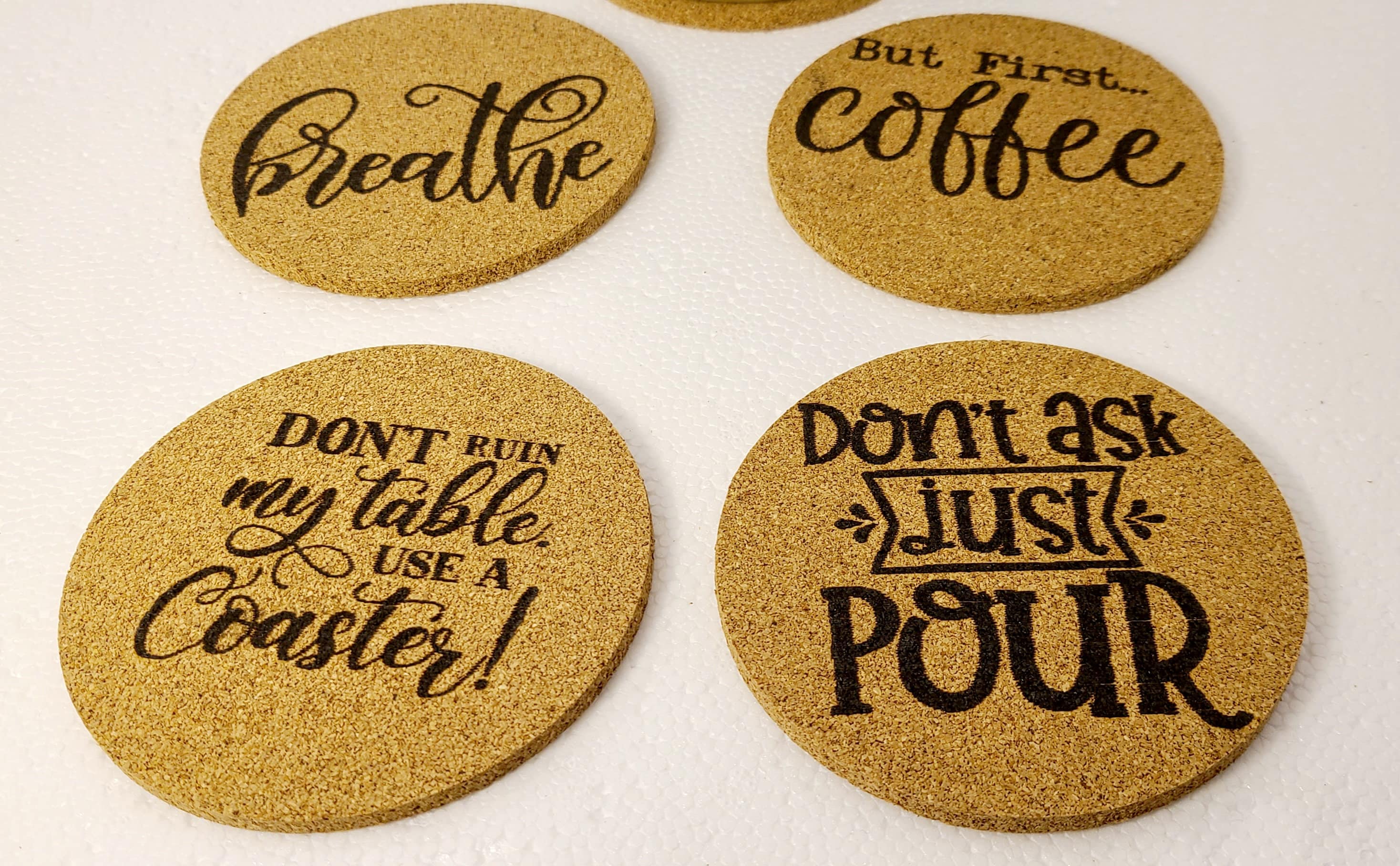Cork Drink Coasters Etsy