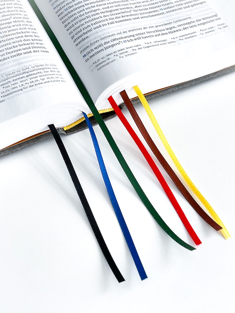 Scripture Verse Ribbon Bible Ribbons, Bookmarks | Bible Indexes | Colors to Identify and ...