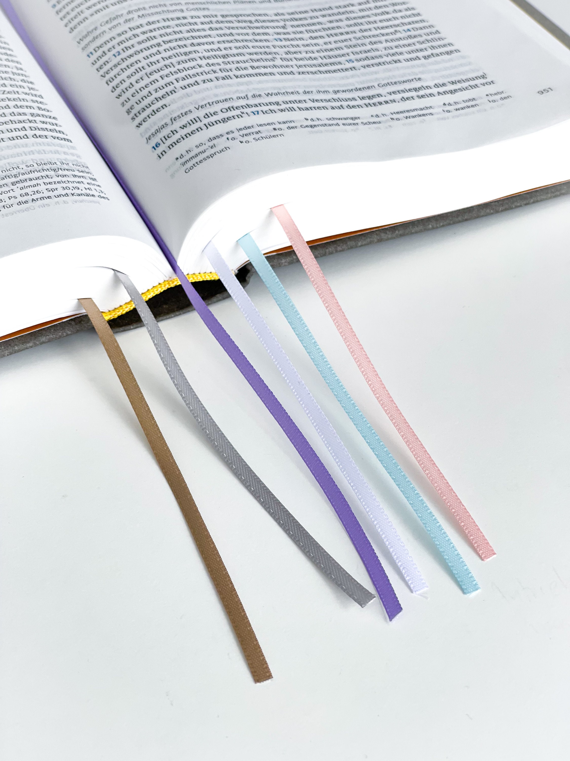 Bable Ribbon Bible Ribbons Bookmarks Bible Index Colors Identify and - Etsy