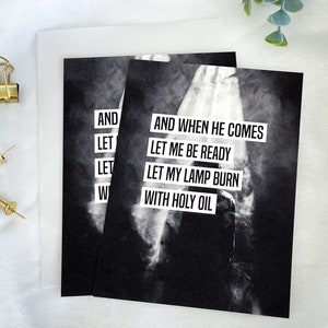 Fotokaart A6 "When He Comes" als gebed | Jezus wil terugkomen | Heer, stuur opwekking