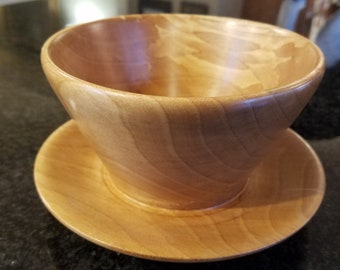 Spalted Birch serving dish with base