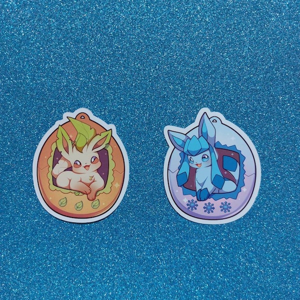 Stickers Tamagotchi Leafeon and Glaceon Pokemon