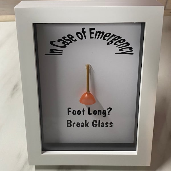 Break Glass in Case of Emergency Wall Display Funny Etsy UK