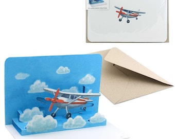 Plane pop-up card