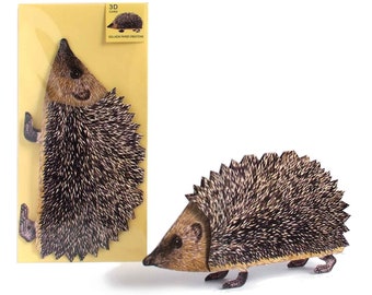 3D-Tierkarte Igel Grußkarte Pop-up-Karte Postkarte