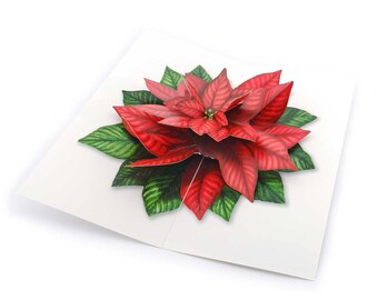 Carte pop-up "Poinsettia"
