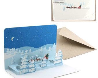 Christmas Landscape pop-up card
