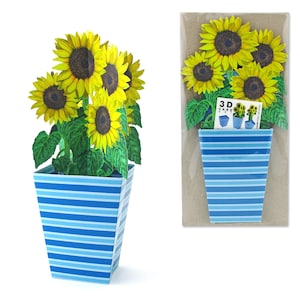 3D-Blumenkarte "Sonnenblume"