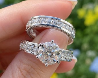 Jubiläumsgeschenk, runder Schnitt Brilliant Moissanite Solitaire Nasenstift, 14 Karat Gelbgold Nasenstift, Geschenk für Verlobte