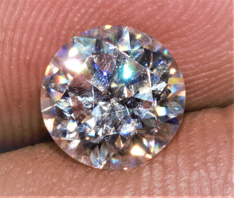 Round Cut Sparkle Moissanite Loose Stone Loose Moissanite Etsy