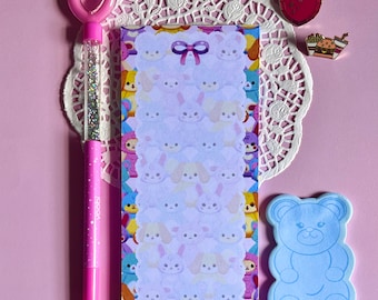 Plushie Collector Notepad | Cute Kawaii Stationary, Planner Notes, To Do List
