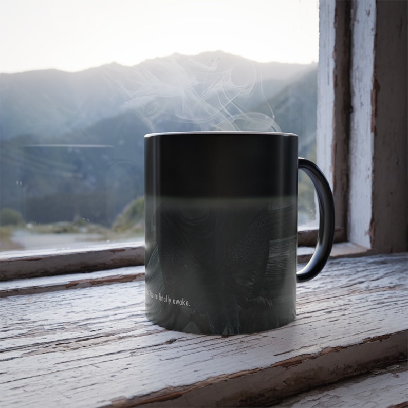 Vous êtes enfin réveillé Skyrim Mug à changement de couleur Mug à changement thermique image 4