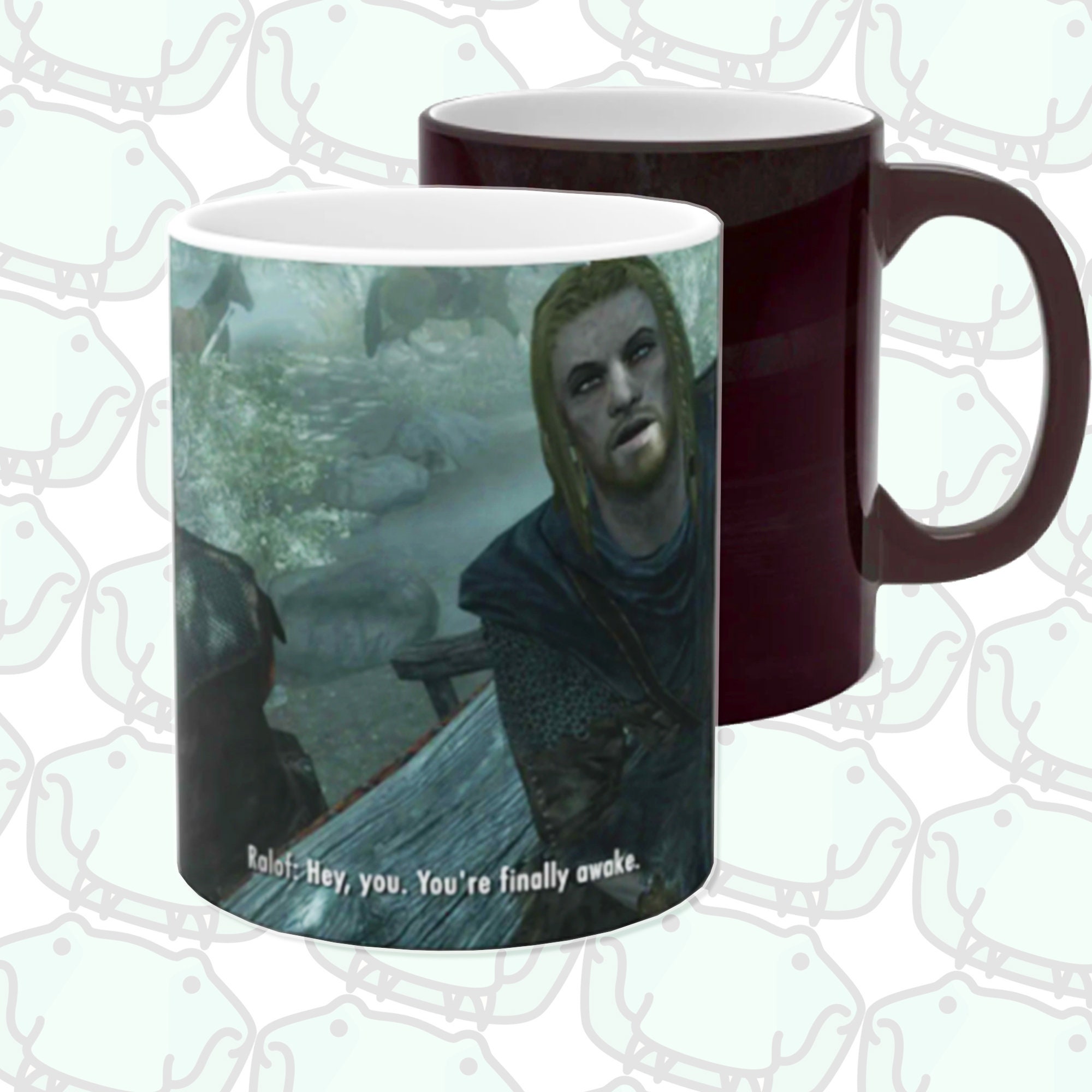 Skyrim You Re Finally Awake Color Changing Mug Heat Etsy Ireland
