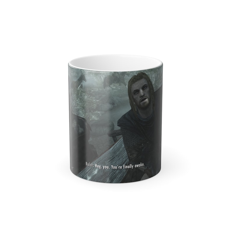 Skyrim You're Finally Awake Color Changing Mug Heat Changing Mug image 5