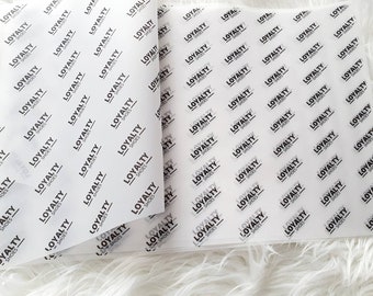 Personalised packaging paper , printed translucent , baking , tracing , wedding,  logo, a3 a4 a5 business , wrapping , tissue  ,greaseproof