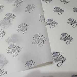 Traslucido stampato personalizzato / cottura al forno / carta da lucido / logo del matrimonio / imballaggio aziendale personalizzato a3 a4 a5 carta velina da imballaggio oleata