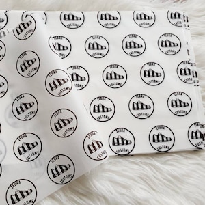 Carta regalo in carta velina sottile stampata personalizzata/imballaggio personalizzato per imballaggi aziendali A3